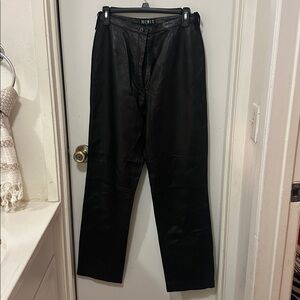 Mixit Black Leather Trousers
